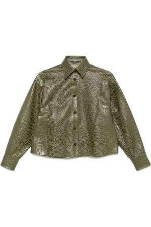 ERMANNO SCERVINO Camisa con efecto de piel de cocodrilo