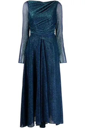 TALBOT RUNHOF Vestido midi drapeado