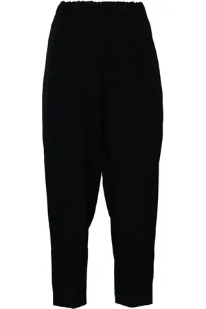 Comme des Garçons Pantalones capri de talle alto