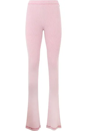 GCDS Pantalones acampanados de canalé
