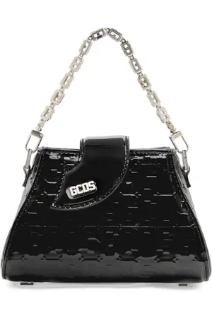 GCDS Bolso Comma Patent Monogram mini