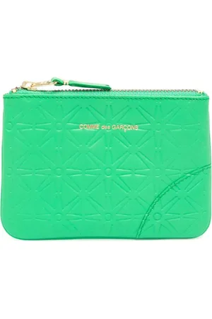 Comme des Garçons Cartera pequeña con motivo en relieve