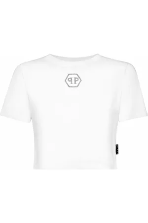 Philipp Plein Camiseta corta Crystal Hexagon