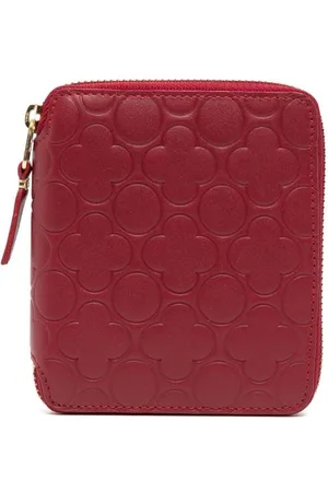 Comme des Garçons Cartera con acabado en relieve y cremallera