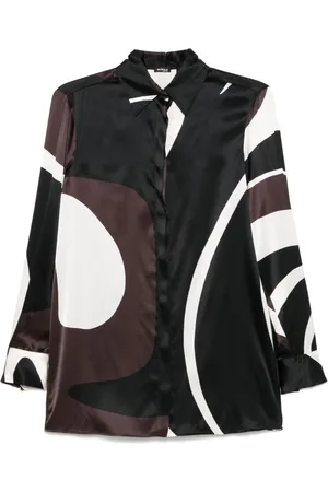 Kiton Camisa con estampado abstracto