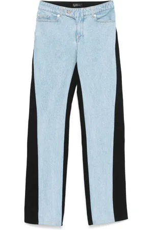 MUGLER Vaqueros rectos bicolor