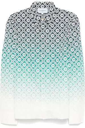 Casablanca Camisa con monograma en relieve