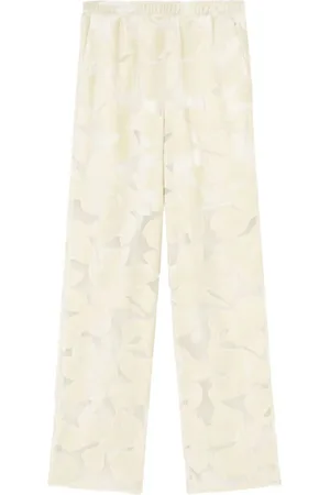 Loulou de Saison Pantalones palazzo con motivo floral