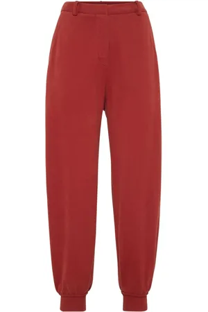 Brunello Cucinelli Pantalones de chándal ajustados de talle alto