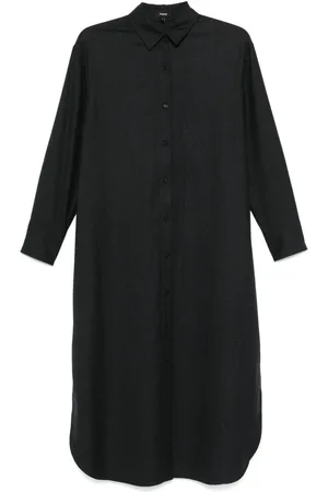 THEORY Vestido camisero con cuello clásico