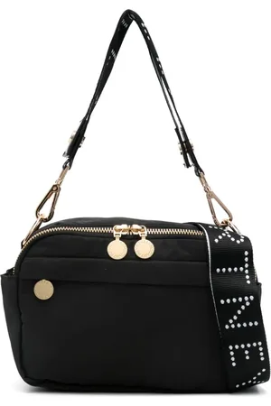 Stella McCartney Bolso de hombro con logo en la correa