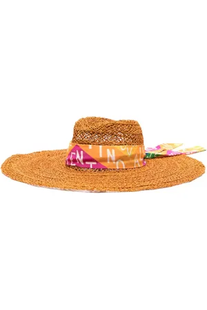 VALENTINO GARAVANI Sombrero de verano con detalle de pañuelo