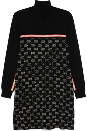Liu Jo Vestido de punto con logo en jacquard