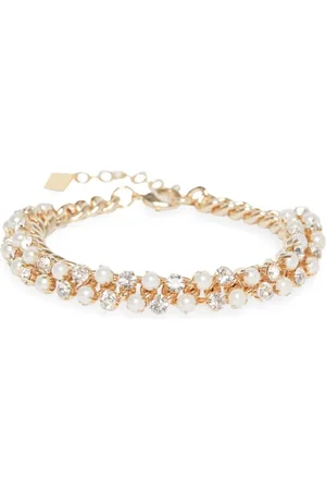 ROSANTICA Pulsera con apliques de cristal y perla artificial