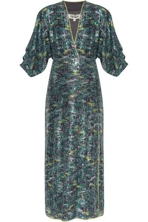 Diane von Furstenberg Vestido midi Jessel con lentejuelas
