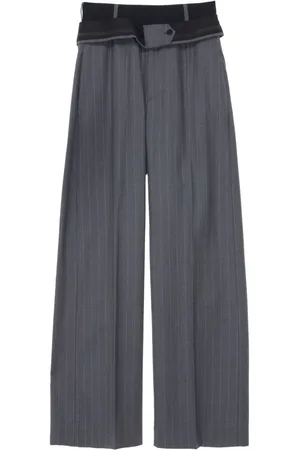 ALAINPAUL Pantalones de vestir con cinturón