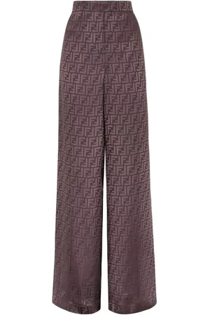Fendi Pantalones con monograma en jacquard