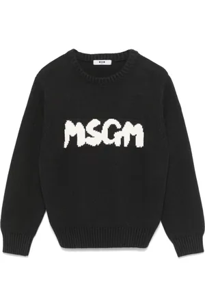 Msgm Jersey con logo en jacquard