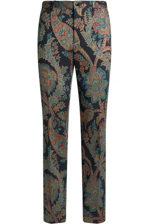 Etro Pantalones con motivo de cachemira