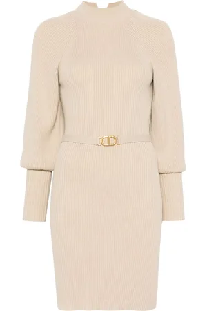 Twin-Set Vestido midi de canalé