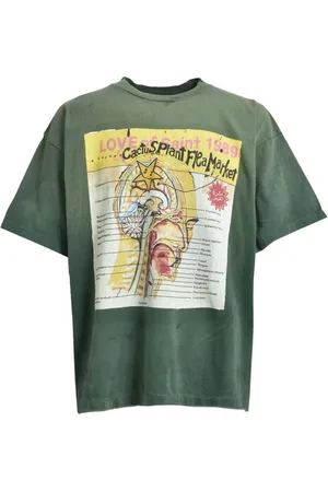 SAINT MXXXXXX Camiseta Flea Market con estampado gráfico de x Cactus Plant