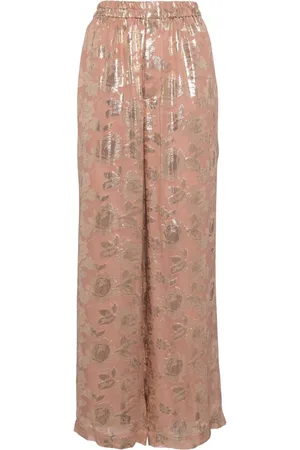 BIYAN Pantalones palazzo con motivo floral