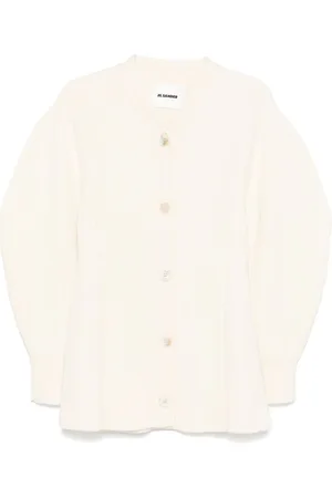 Jil Sander Cárdigan de canalé