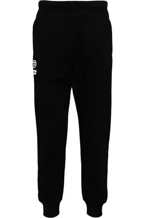 A Bathing Ape Pantalones de chándal con parche del logo