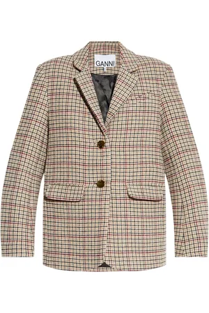 Ganni Blazer a cuadros