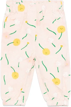 Stella McCartney Pantalones con ilustración estampada