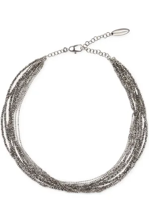 Brunello Cucinelli Collar Vetro con cuentas