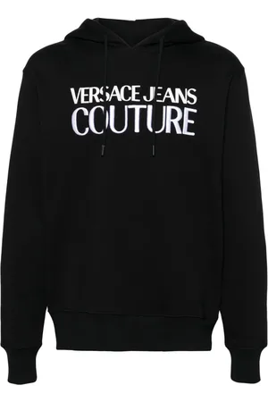 VERSACE Sudadera con capucha y logo bordado