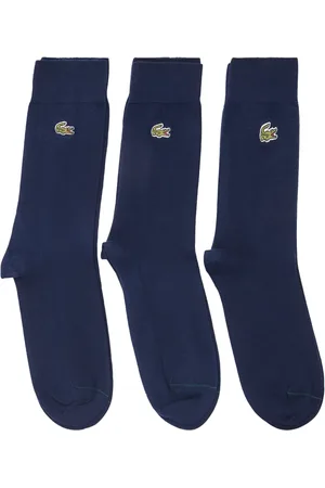 Lacoste Pack de tres pares de calcetines con logo bordado