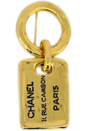 CHANEL Broche con placa Rue Cambon 1980-1990