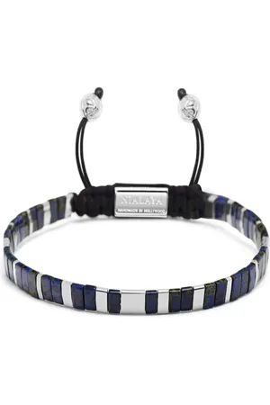 Nialaya Pulsera con logo grabado y cuentas