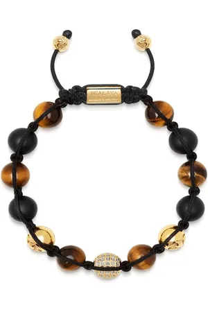 Nialaya Pulsera con cuentas y motivo de ojo de tigre