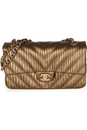 CHANEL Bolso de hombro Double Flap mediano 2018