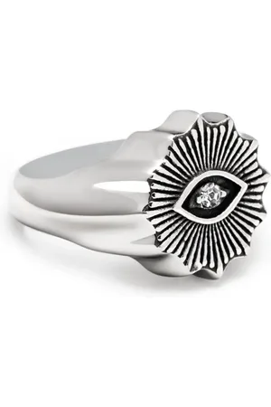 Nialaya Anillo Evil Eye con cristales