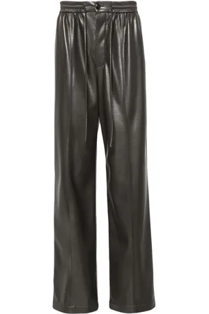 Nanushka Pantalones rectos con cordones