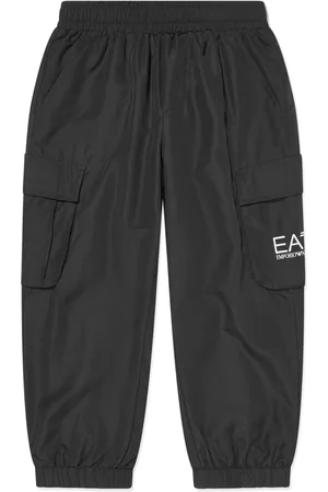 Emporio Armani Pantalones cargo con logo estampado
