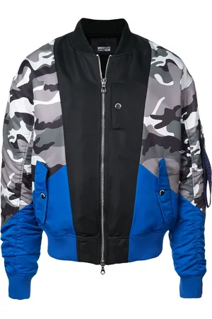 MOSTLY HEARD RARELY SEEN Chaqueta bomber con motivo militar
