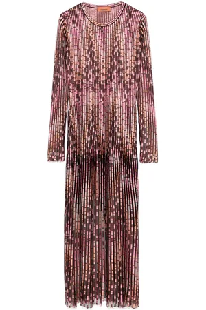 Missoni Vestido midi con motivo de zigzag
