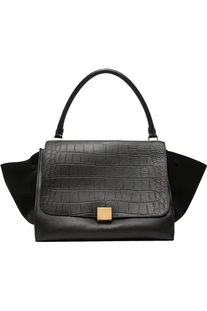 Céline Bolso de mano con motivo de piel de cocodrilo