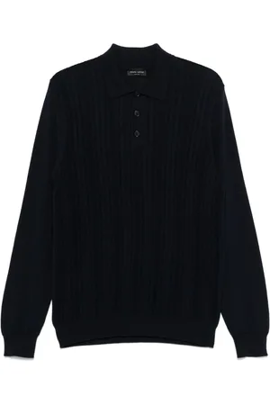 Roberto Collina Polo de punto calado