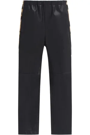 Marni Pantalones con franja de leopardo