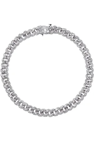 Shay Pulsera en oro blanco de 18kt con diamantes en pavé