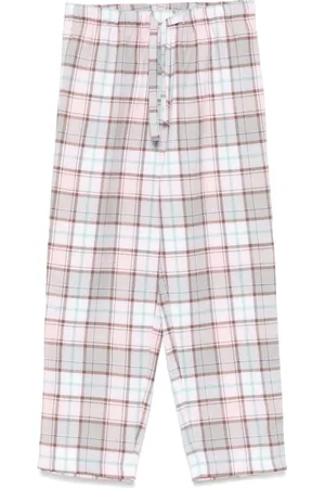MC2 SAINT BARTH Pantalones de pijama a cuadros tartán