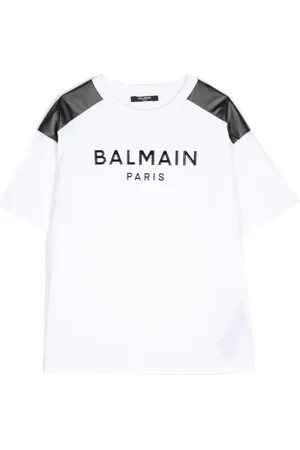 Balmain Camiseta con parche del logo