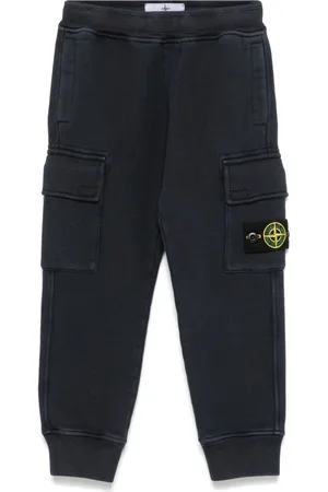 Stone Island Pantalones de chándal con distintivo Compass