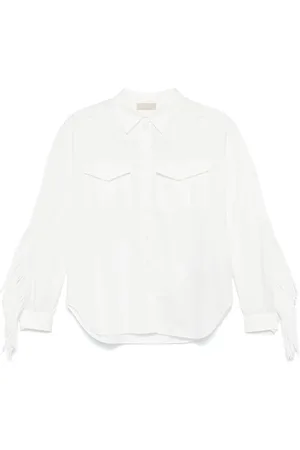 Elie saab Camisa con detalle de flecos